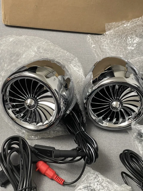Aileap SPK350X Bluetooth Stereo Lautsprecher für Motorräder (Chrom, Gitter Aileap SPK350X Bluetooth Stereo Lautsprecher für Motorräder (Chrom, Gitter