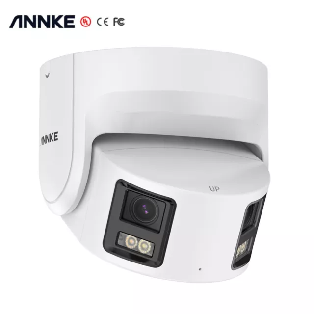 ANNKE 8MP 4K POE AI Überwachungskamera Zwei-Wege-Audio 180° Lens Ton Licht Alarm