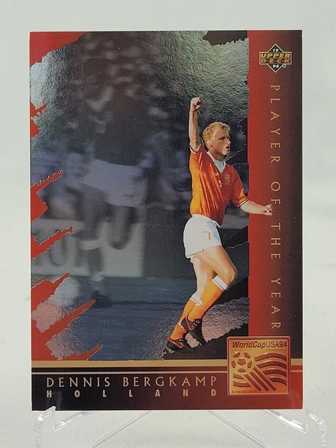 1994 UPPER DECK World Cup - Player Of The Year - WC5 Dennis Bergkamp $9