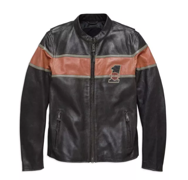 HARLEY-DAVIDSON Victory Lane CE-Certified Leather Jacket Herren