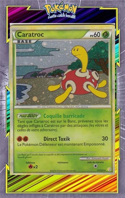 Caratroc Holo - HS01:HeartGold SoulSilver - 11/123 - French Pokemon Card