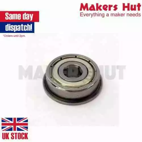 F624ZZ Shielded Model Flange Bearing 4 x 13 x 5mm