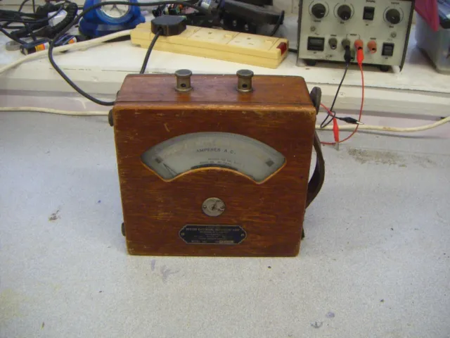 Ammetro di Western Electric of USA, misuratore di prova vintage