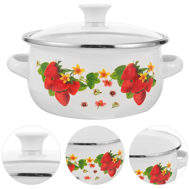 3 Pcs Kleiner Topf Aus Emaille Emailletopf Zum Kochen Suppentopf