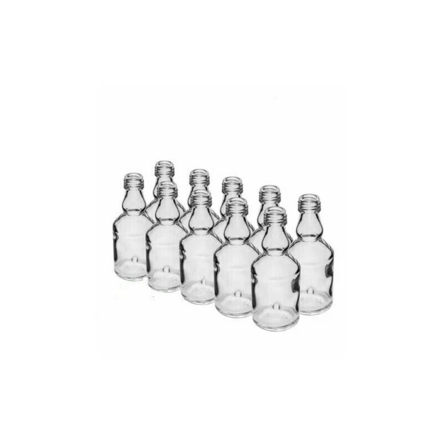 Lot De 12 Bouteilles En Verre 500ml Avec Bouchon Vis Argenté - Hermétiques Pour Liquides Et Aliments