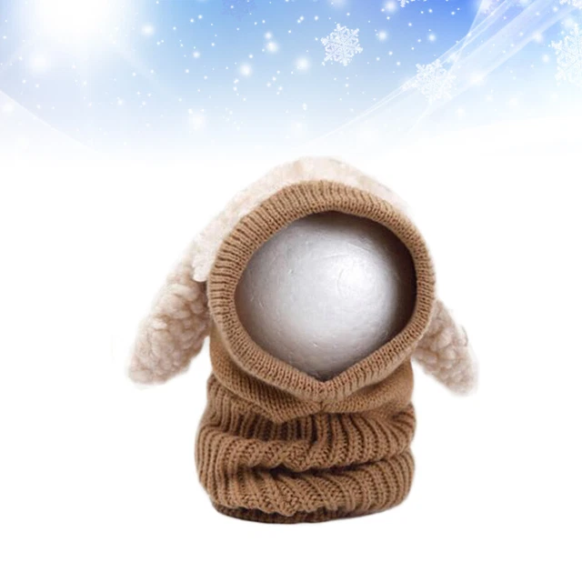 Cappello Cucciolo Caldo Unisex Cane Design Sciarpe Ragazze Ragazzi Bambino