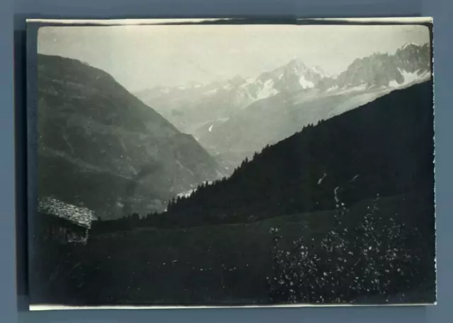 France, Col de Voza (Saint-Gervais-les-Bains, Haute Savoie)  Vintage silver prin