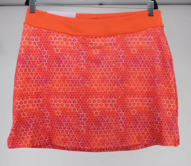 Under Armour Skort Womens Large Orange UA Golf Heatgear Loose Skirt Tennis New