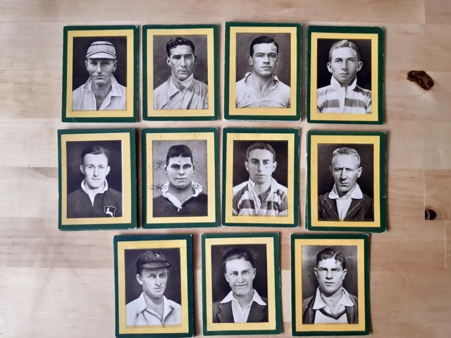 United Tobacco Cos. Cigarette Cards - Springbok Rugby & Cricket Teams - 1931