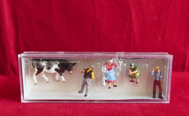 Figurine Ho Preiser 10044 Personnage à la ferme traite - Figurines 1:87