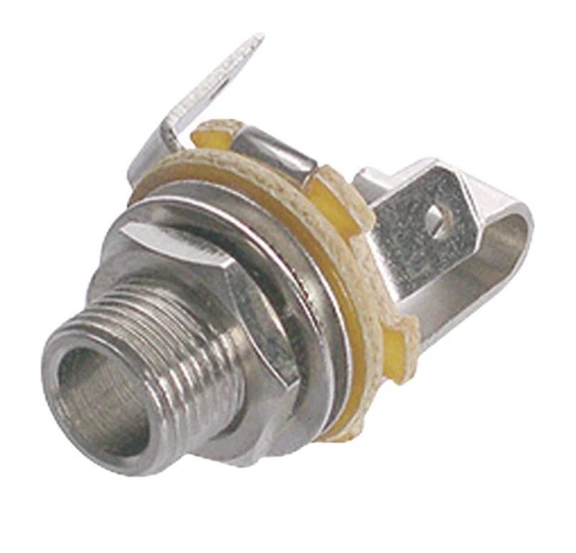 Embase Jack Femelle 6.35 Mm Stéréo Pour Chassis, à Souder, Marque Valueline, Neuf