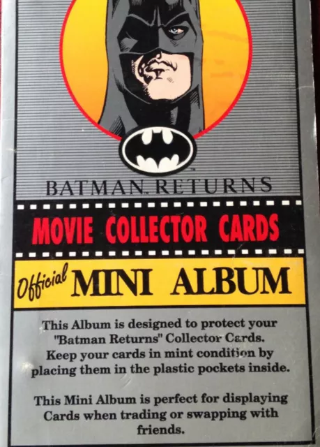 1992 Dynamic Batman Returns película tarjeta coleccionable juego completo de 20 pegatinas/mini álbum 3
