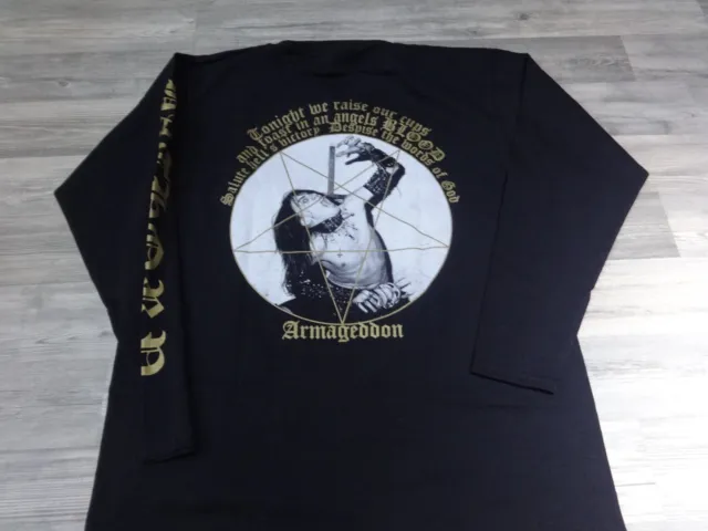 Bathory LS Shirt Black Metal Venom Quorthon Mayhem Cradle of Filth XL