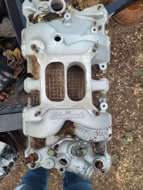 Edelbrock Performer RPM SBC Small Block Chevy Aluminum Intake Manifold 7101
