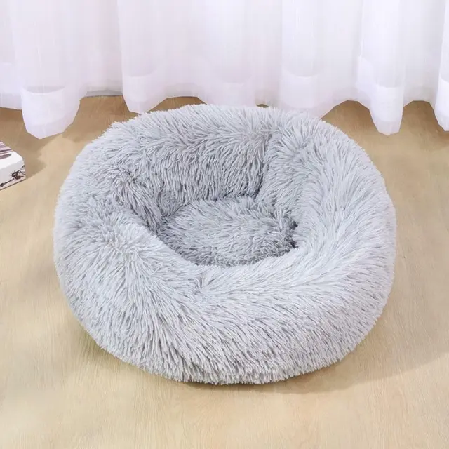 Dog Bed Super Soft Washable Long Plush Pet Kennel Deep Sleep Dog House