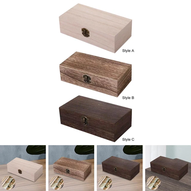 Boîte De Rangement En Bois D'olivier Avec Croix - Décorative, Faite Main, 10x10x5 Cm