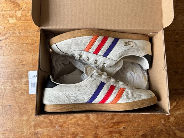 VINTAGE ADIDAS ANTELOPE Lace Up Leather Trainers White 