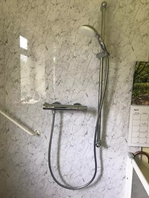 Grohe thermostatic shower mixer bar and head. Grotherm 800