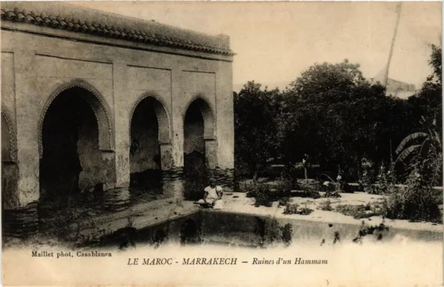 CPA AK Marrakech - Ruines d'un Hammam MAROC (963318)