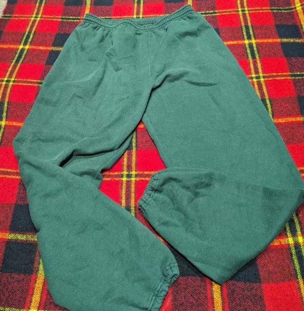 Vintage Jerzees Nublend Jogger Sweatpants Mens Green Sz XL USA 3