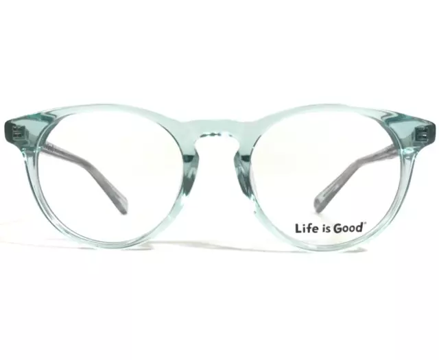 Life Is Good Kids Eyeglasses Frames Jenn Aqua Blue Clear Glitter 44-16-125