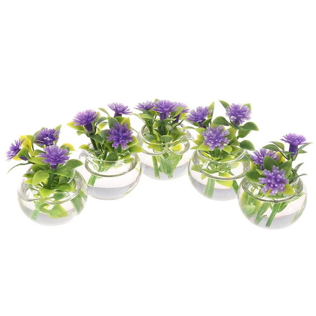 1/12 Dollhouse Miniature Green Potted For Home Decor Simulation Potted Plants^SG