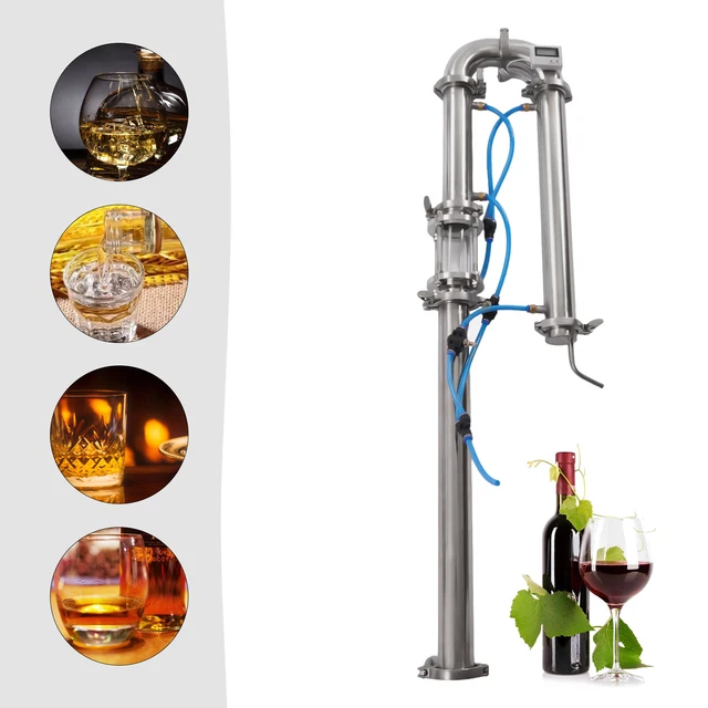 BEER KEG DISTILLATION Tower Brewed Equipment Wine Distiller Sight Glass