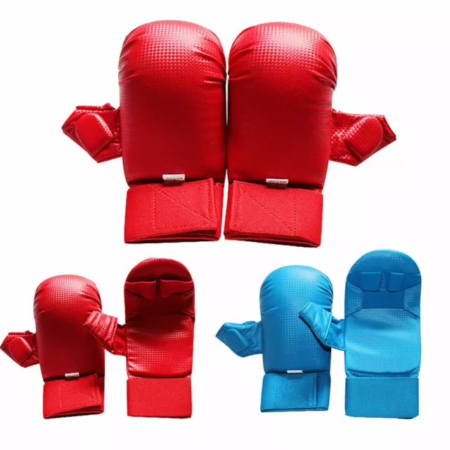 Gants de combat en cuir PU MMA boxe sac de frappe arts martiaux karaté judo