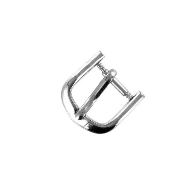 Boucle à Ardillon 12mm en Métal Alloy Chromé pour Bracelet de Montre