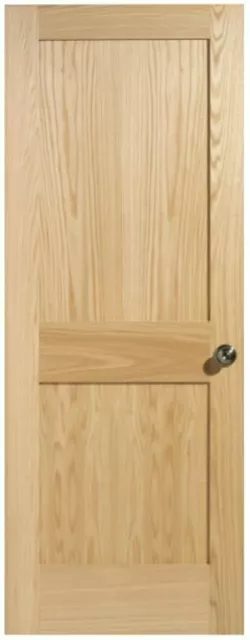 Red Oak 2 panel Interior Door MANY SIZES; slab or prehung CLOSEOUT
