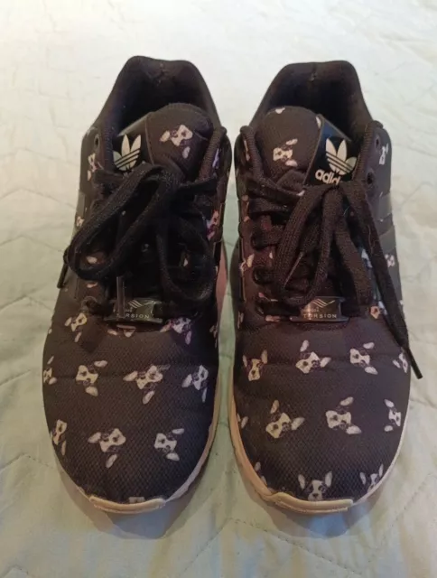 ADIDAS ZX FLUX Rita Ora French Bulldog Trainers Rare Limited Edition Size 4.5 75.00 PicClick UK