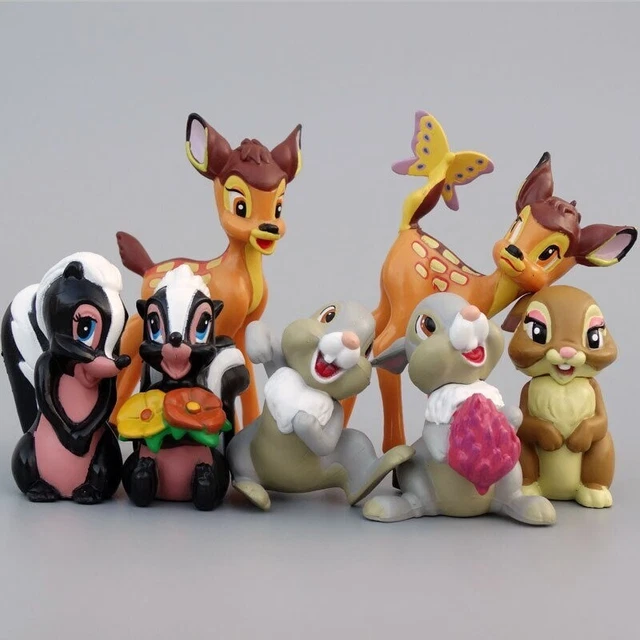 FIGURINE COLLECTION DISNEY Bambi Lot De 7 Personnages Decoration 9 Cm