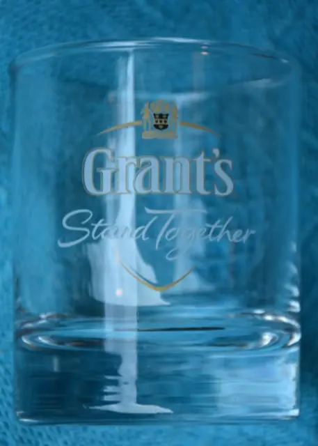 Collectable 1 X GRANTS SCOTCH WHISKY GLASS New 'STAND TOGETHER' SCOTCH WHISKY