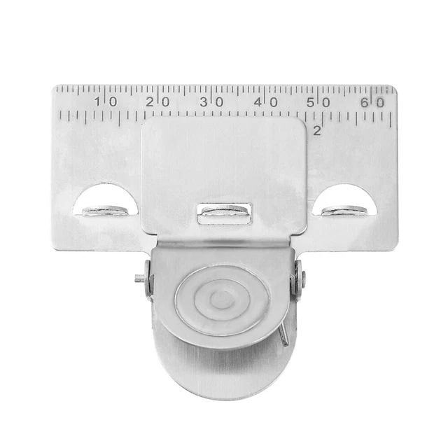Abrazadera de medición con clip de cinta cinta cinta K plata acero inoxidable