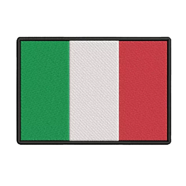 Italy Nation Flag Emblem Embroidered Applique Country Sew/Iron on Patch