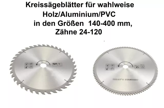 HM Kreissägeblatt 100-400 mm Sägeblatt 30mm 3 RedRinge Holz Metall f. Kreissäge