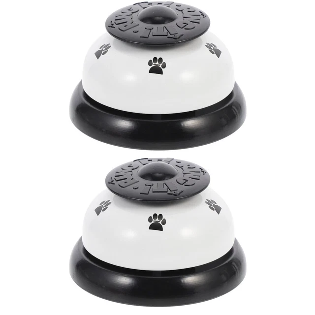 2x campana di comunicazione per cani bottone campanello per cani campana da sega con pulsante
