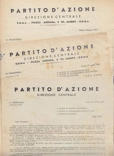 12399-POLITICA-PARTITO D'AZIONE-3 Circulares