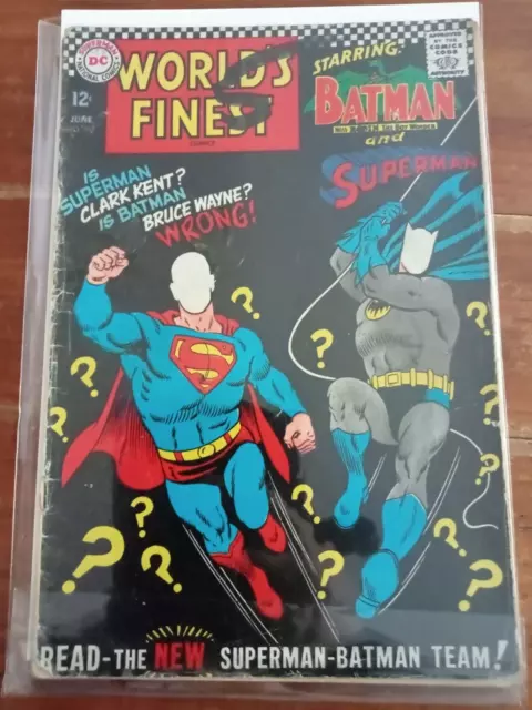 World's Finest Comic #167 June 1967 (GD-) Silver Age Superman & Batman