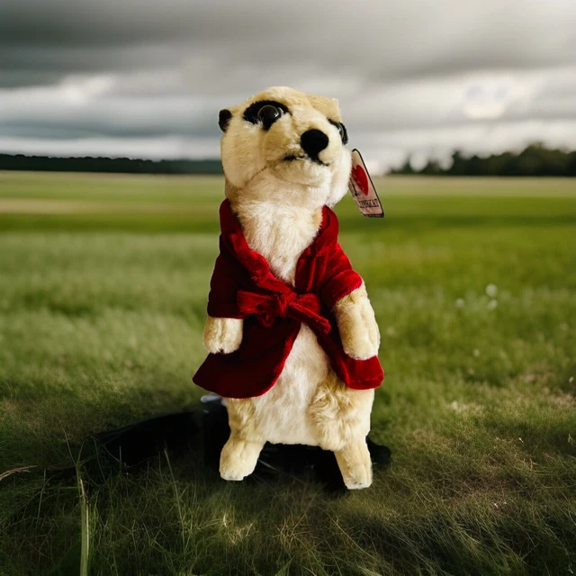 I MEERKAT PMS UK Red Robe Soft Toy Plush Cuddly New With i-meerkat-pms-uk-red-robe-soft-toy-plush-cuddly-new-with