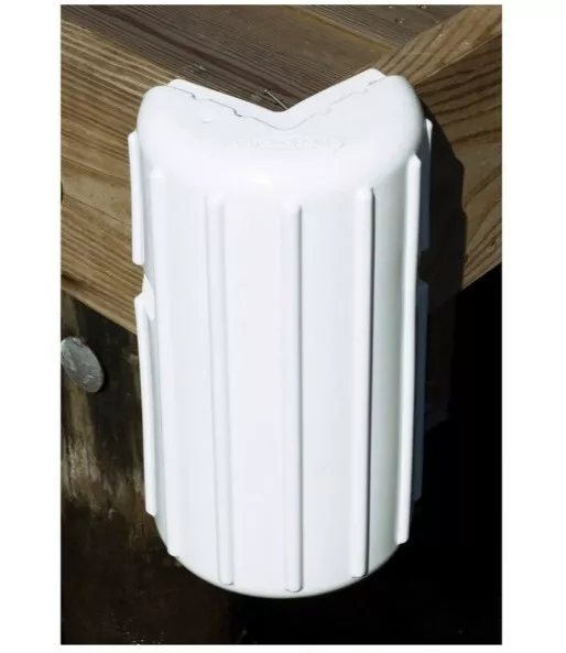 Dockmate Corner Dock Bumper Fender White with washers and screws