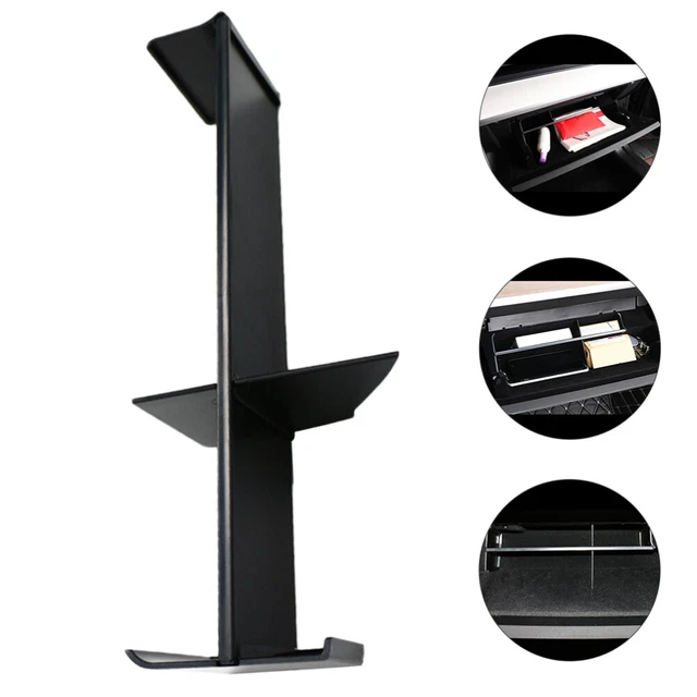 Car Auto Glove Box Divider Glove Box Storage Box Black Organizer Bins Plug Board