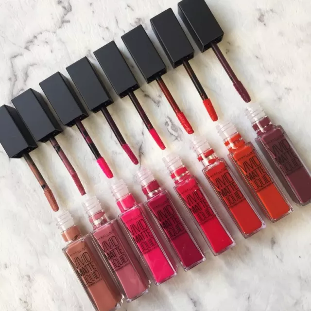 Maybelline Color Sensational Vivid Matte Liquid Lip Gloss Lipstick *Select Shade