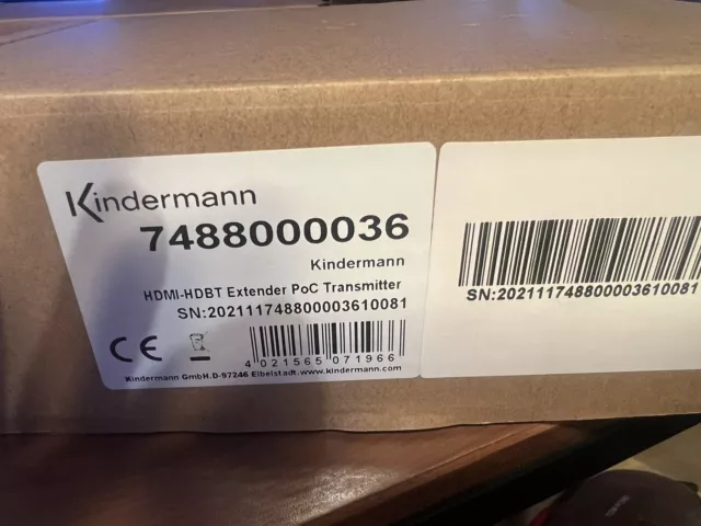 Kindermann HDMI-HDBT Extender PoC Transmitter 7488000036 (EAN 4021565071966)