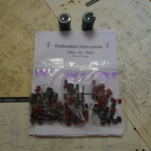 REALISTIC STA-2500 rebuild restoration recap service kit repair filter capacitor