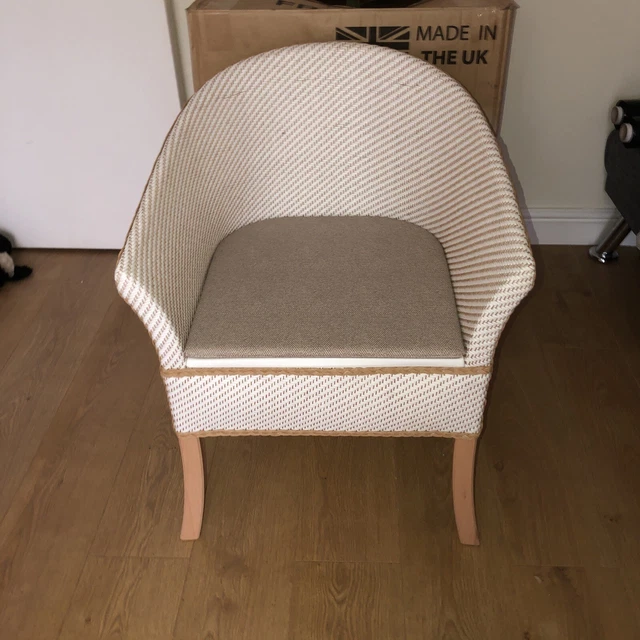 GORDON ELLIS Derby Cesto Camera da Letto Tessuto Sedia Comoda Sottile Discreta NUOVA INUTILIZZATA