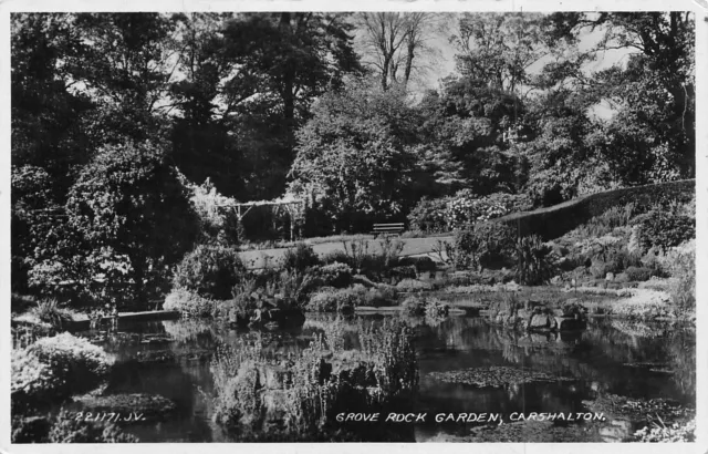 Grove Rock Garden Carshalton RP Postkarte (F882)