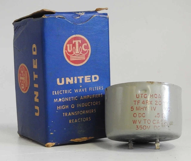 New Old Stock In The Original Carton Utc Model Hqa-1 Permalloy Dust Toroid