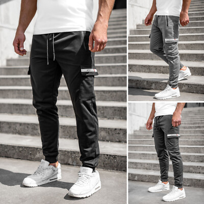 Pantaloni sportivi Jogger Cargo Pant Pantaloni Allenamento Fitness Classic Bolf Uomo Sport 