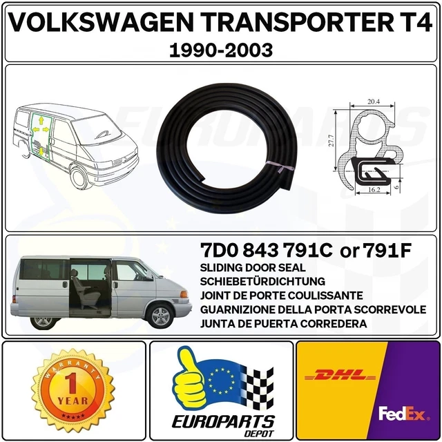 Junta De Puerta Corredera Derecha Para VW Transporter T4 Y Multivan – WINLAS, Reemplazo 7D0843791C/7D0843791F